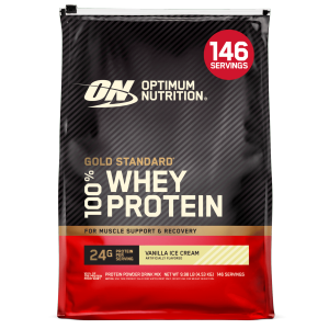Optimum Nutrition Gold Standard 100% Whey Protein 10 LBs | Double Rich Chocolate | Primary Source Isolate