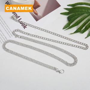【CANAMEK】 Fashion Rhinestone Waist Chain For Women Girls Trendy Decorative Waist Chain High-end Luxury Dress Adjustable Waist Belt