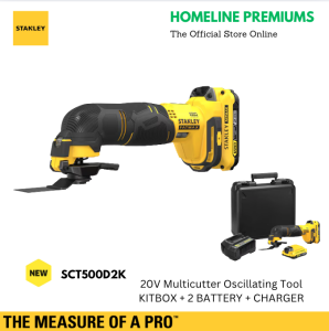 STANLEY ® FATMAX® SCT500D2K V20 MULTI OSCILLATING TOOL WITH ACCESSORIES