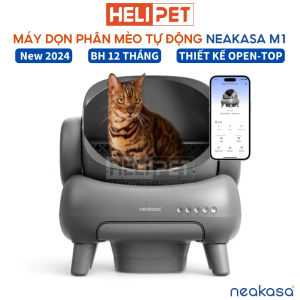Nhà vệ sinh cho mèo Máy dọn phân mèo tự động NEAKASA M1 New 2024 Thiết kế OPEN-TOP