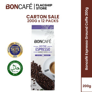 (CARTON SALE) Boncafé Espresso Coffee Beans 200g x12 packs