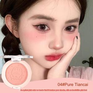 Bảng Má Hồng Xixi Đơn Sắc 6 Màu Tự Nhiên Cute Phấn Má Mini Họa Tiết Vỏ Hình Hoạt Hình Dễ Thương Tông Lì Chống Thấm Nước