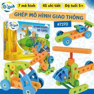 Đồ chơi lắp ráp Vali Mô hình Giao Thông Gigo #7270 (7 mô hình)