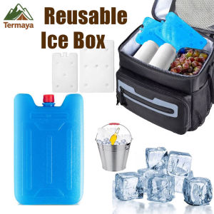 Termaya Cooling Ice Crystal Box Food Fresh Reusable Freezer Ice Pack Gel Ice Storage Bag Water Injection Container