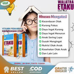 Susu Kecerdasan Otak Anak Vitamin Kesehata Otak Agar Cerdas dan Pintar Nutirisi Otak Anak Sering Lupa Kurang Fokus Saat Belajar Peningkat Daya Ingat Otak Anak Susu Kambing Etaku Goat Milk Original