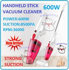 HEAVY DUTY VACUUM CLEANER 600W HANDHELD STICK PORTABLE DRY 2IN1 CLEAN FLOOR TILE WALL CEILING BED SHEET CLEANING PENYEDUT LAPTOP
