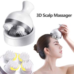 MLADEN 3D Scalp Massager Head Massager Portable Release Back Neck Leg Body Massage Portable Electric Handheld Head
