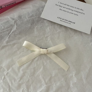 Sweet Bow Hairpin Candy Color Children Ribbon Hairpin Colorful Girl Duckbill Clip