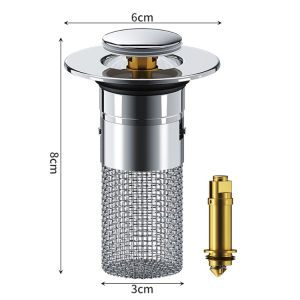 stainless steel leak plug press hand sanitizer filter net bounce core odorproof sewer