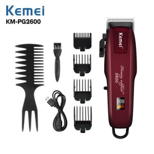KEMEI Alat Cukur Rambut Elektrik Mesin Cukuran Tanpa Kabel Hair Clipper KM-PG2600 / KM PG2600