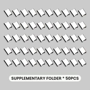 Paper Clamp Binder Clip Refill Office Stationery Transparent Pusher Clips Reusable Stapler Holder