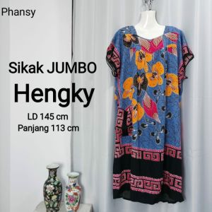 BISA COD - Daster Sikak Jumbo Hengky Motif Bunga baju tidur wanita murah meriah