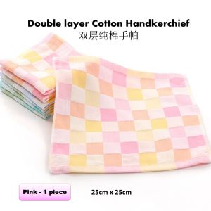 【C038】Pure cotton Baby Towel 6-layers Sapu tangan bayi Kids Napkin Cotton Towel Kindergarten kids handkerchief 25cm x 25cm小孩宝宝纯棉手帕