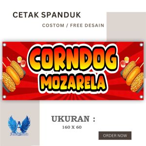 Spanduk Banner CORNDOG UKURANDESAIN BISA REQUEST
