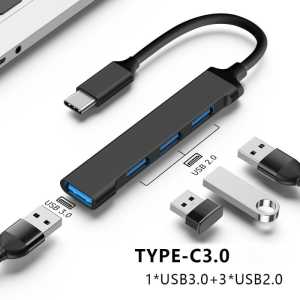 C-809 TYPE C USB 3.0 HUB 4 PORT HIGH SPEED TYPE C TO USB HUB