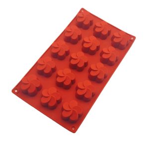 15 lỗ Cối xay gió Hình dạng hoa Khuôn sô cô la silicon Tự làm Khay đá Đa chức năng Dụng cụ làm bánh nhà bếp Khuôn bánh tráng miệng kiểu Pháp2026