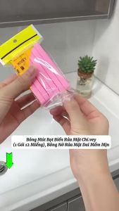 Gói 12 Miếng bông nở rửa mặt JYoohome Mút bọt biển tẩy trang dạng nén bỏ túi mini tiện lợi