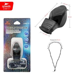 Speeds Peluit Wasit Treble Whistle Olahraga Sport Referee 120db Lanyard Tali 007-17