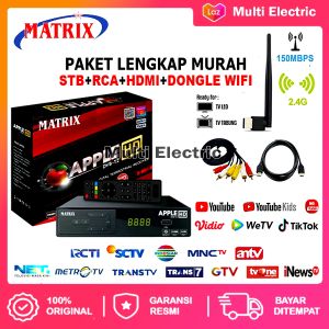 SET TOP BOX TV DIGITAL MATRIX APPLE MERAH DVBT2 EWS UHF FULL HD / STB TV BOX DIGITAL MURAH / SET TOP BOX UNTUK TV TABUNG / SET TOPBOX TV DIGITAL UNTUK TV TABUNG LED