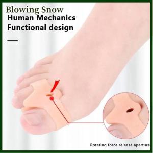 Blowing 2PCS Silicone Gel Double Ring Thumb Bunion Foot Toe Hallux Valgus Protector Separator Finger Straightener Adjuster