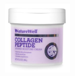 NATURE WELL Collagen Peptide Cream for Face Body & Hands – Firming Moisturizer for Crepey Skin Hydrating Lotion for Dry Skin Smooths Wrinkles & Boosts Elasticity Non-Greasy 10 Oz