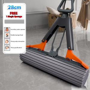 ⚡️SG SELLER⚡️Sponge Mop for Wet & Dry Use | Hands-Free Squeeze | Quick Absorption | SG Ready Stock