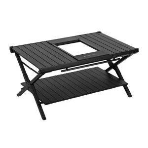 Bàn hợp kim nhôm hai tầng cc thể tháo rời Blackdog CBD2450JJ011