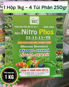 Phân Bón Hỗn Hợp Agro-Nitro Phos 33-11-11+TE - Đâm Chồi Nhiều - Nở Bụi - To Bẹ - Mập Đọt - Xanh Lá - Láng Da - Đẹp Trái
