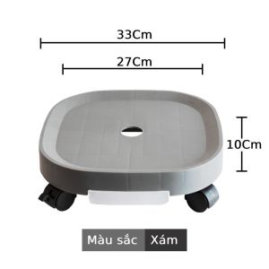 Đế Kê Chậu Cây-Đế Lót Chậu Hoa Cây Cảnh Có Bánh Xe Di Chuyển Đa Năng  khay hứng nước tiện lợi [bánh xe có khóa chốt] Đế Di Chuyển Chậu Cây Có Khay Hứng Nước Thông Minh - Đế Lót Chậu Cây Tiện Lợi