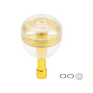 รอกการหล่อหลอมลูกบิดมือจับล้อสายเบ็ดอะคริลิกตัวหมุนปรับแรงอุปกรณ์เสริมรอกม้วนตกปลาติดตั้งได้ง่าย