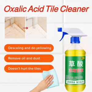 Tile Cleaner High Concentration Cement Cleaner Yellow Oxalic Acid Cleaner Stone Care Liquid No Harm
