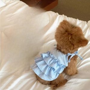 DFVDSPW Cute Pet Love Strap Cake Skirt Thin Design Soft Pet Summer Clothes Fashion Breathable Cat  Princess Dresses Spring/Summer