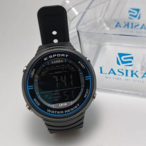 Jam Tangan Bulat Digital Sporty Strap Rubber Premium LASIKA 8110