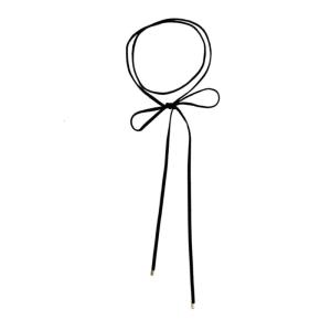 Hàn Quốc Gothic dài velvets Dây chuyền vòng cổ phụ nữ đen Bowknot chokers cổ áo đơn giản Chocker chuỗi dây có thể điều chỉnh