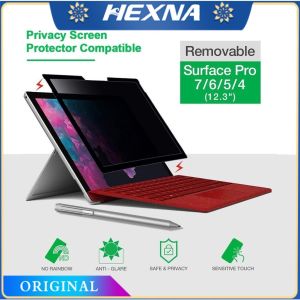 Hexna Privacy Screen Protector Compatible for Microsoft Surface Pro 12 7/6/5/4 Pro X GO1/2 Laptop1/2/3 Book 1/2/3 Fully Removable Filter Anti-Glare Laptop Screen Protector