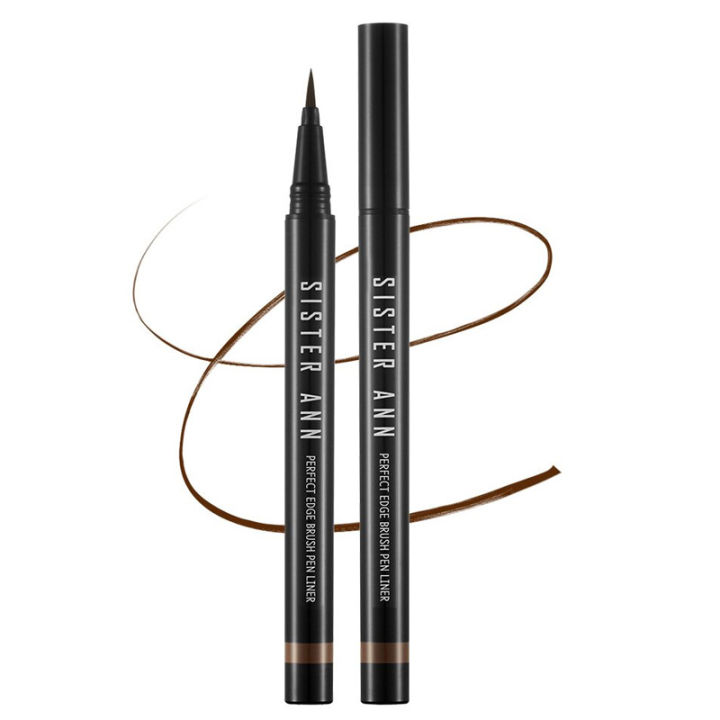 k beauty eyeliner SISTER ANN Perfect Edge Brush Pen Liner korean makeup