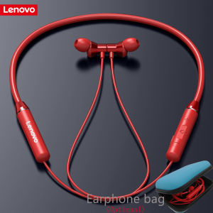 （Free bag）Original Lenovo HE05 Bluetooth 5.0 Wireless Headset Magnetic Neckband Sports Running Earphone Earplug Waterproof Noise Canceling