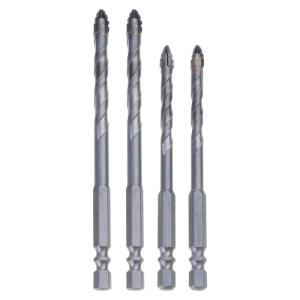 4/5Pcs Eccentric Drill Bits Four Edge Eccentric Twist Set High Hardness Bevel Tip Serrated Drill Bits