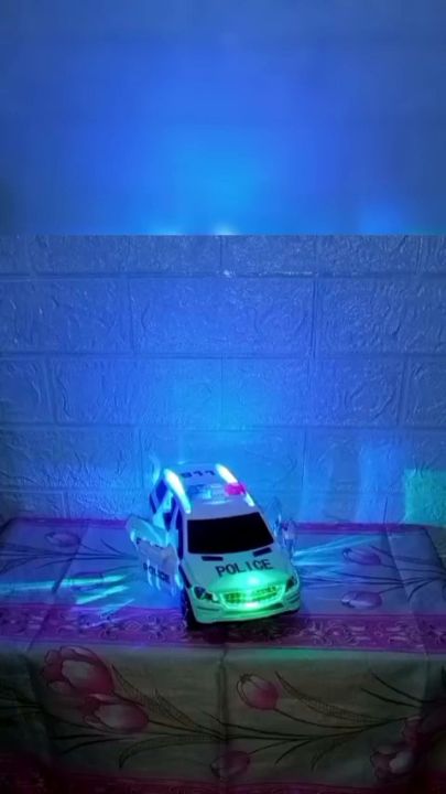 Police car toy with best sale flashing lights