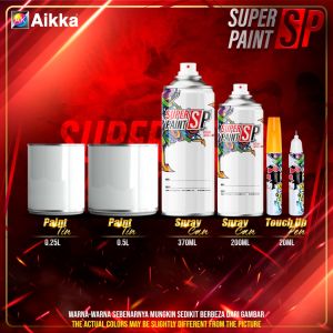 AIKKA CS14 Pale Yellow | Old School Series | Automotive 2K Car Paint Solid Color Motor Aerosol Cat Kereta DIY 车漆