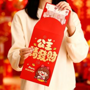 OKKFINE Large Red Envelope CNY Blessing Cash Gift Envelopes Cartoon Lucky Money Bag Childrens Year Gifts