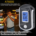 Portable Alcohol Breath Tester AT6000 + 5 Mouth Tester เครื่องวัดระดับแอลกอฮอล์ แบบเป่า ใช้วัดระดับแอลกอฮอล์ จากลมหายใจ พกพา แม่นยำ รวดเร็ว เช็คอาการเมา. 