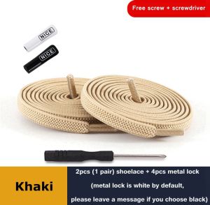 24 Colors Flat Shoelaces Elastic No Tie Shoe Laces For Sneakers Suitable For All Shoes Accessories Lazy Shoe Lace Metal button