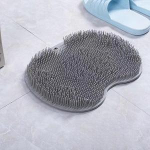 Tấm kỳ lưng silicontẩy da chết tạo bọt và massage body dán tường có móc treo tiện lợi