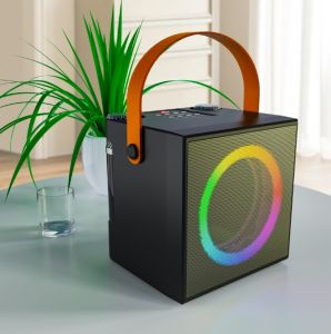Vocay Speaker Bluetooth Portable Karaoke with Wireless Microphone - WJ-A836 - Black