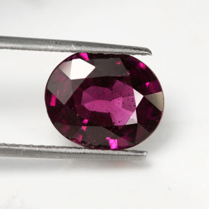 4.90 ct พลอยแท้ ไซล์ใหญ่ โรโดไลท์ สีม่วง ชมพู ทรงไข่ แอฟริกา