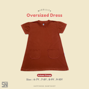Micellita Oversized Dress Polos anak perempuan / Kids Dress 6-10 tahun