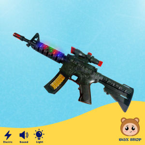 WJX Children Electric Combat Machine Gun Shooting Toy With Sound and Lighting Boy Action Game || 男孩电动玩具枪 Mainan Senapang Pistol Lelaki