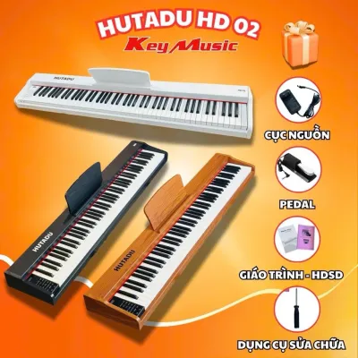 Đàn Piano Điện Hutadu HD-02 đủ 88 phím cảm ứng lực có Pedal Bluetooth âm thanh chân thực