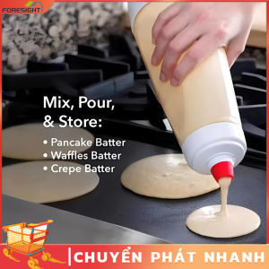 【FORESIGHT 】Bình Bóp Lò Xo Đựng Kem Trứng Kem Muối Kem Cheese Bình Bóp Topping Cầm Tay Tiện Lợi